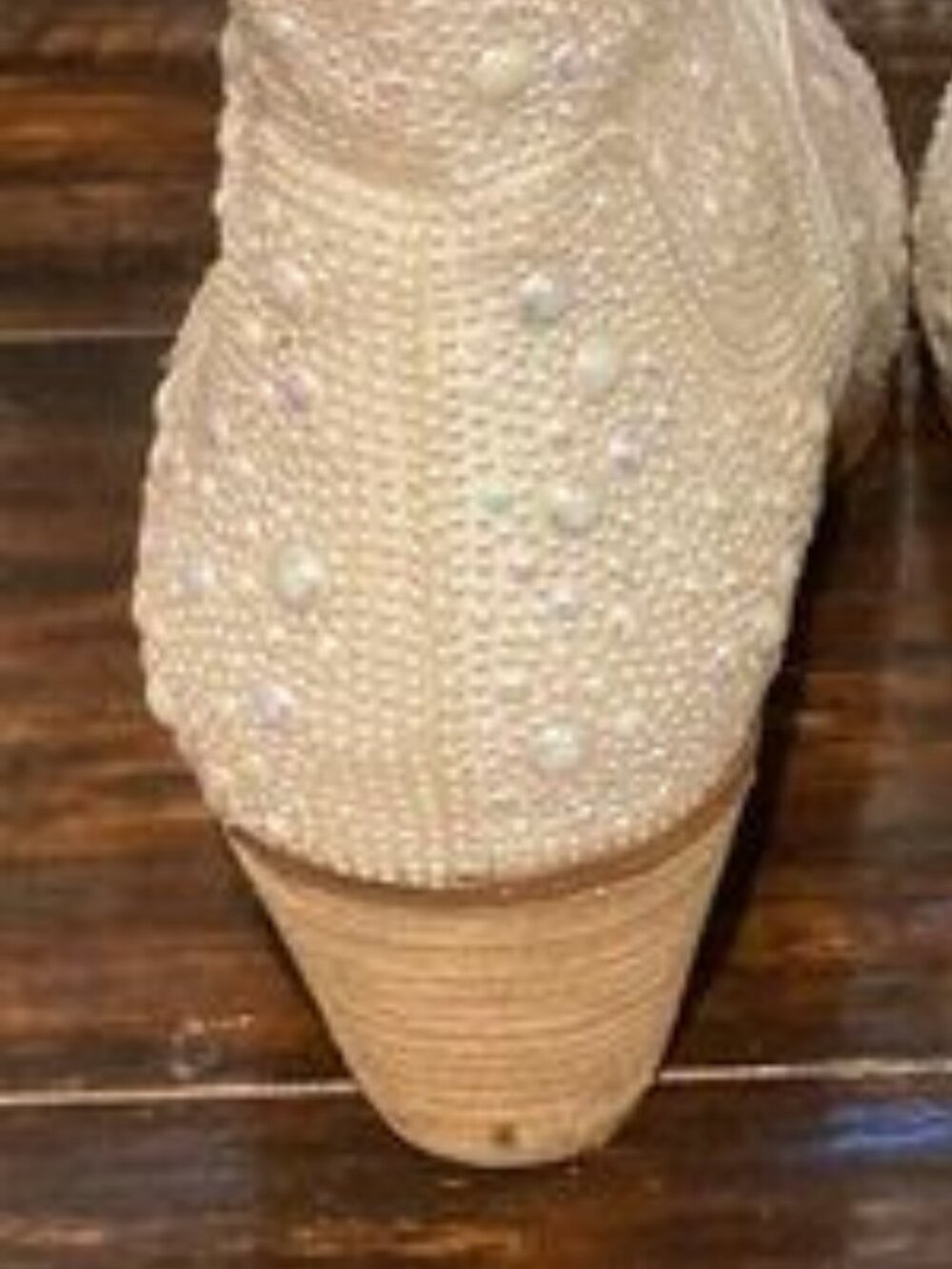 SOLD-Betsey Johnson Emory Pearlized Western Cowboy Ankle Bootie 7.5 - Picture 10 of 10